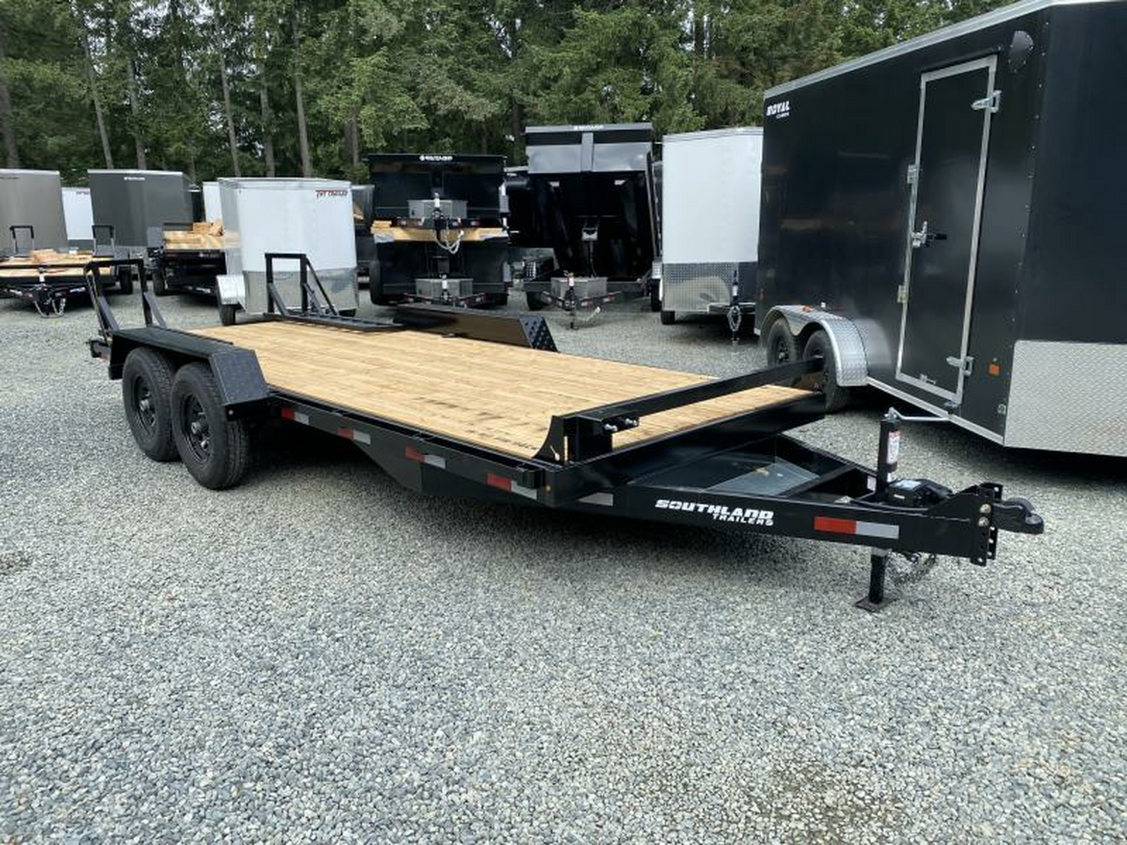 Photo of 2025 Southland 7X18' 15,400LB GVW Equipment Trailer Standup Ramps