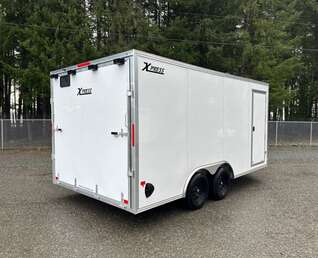 Thumbnail Photo of 2025 ALCOM *ALUMINUM* 8.5X16+V CAR HAULER - 7000LB GVWR - RAMP