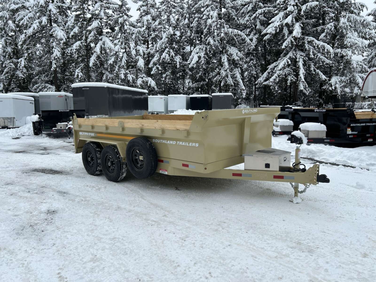 Photo of 2026 Southland 7X14 15,400LB GVW Dump Trailer - Sandstone