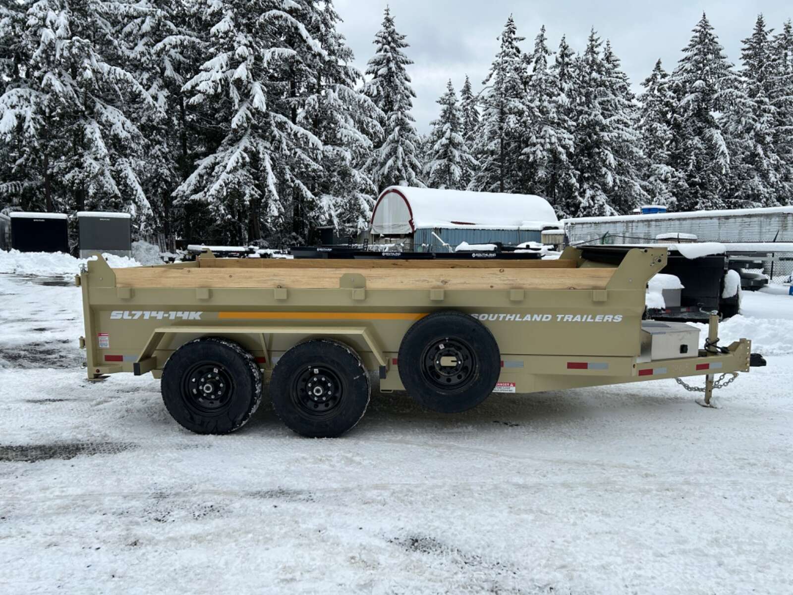 Photo of 2026 Southland 7X14 15,400LB GVW Dump Trailer - Sandstone