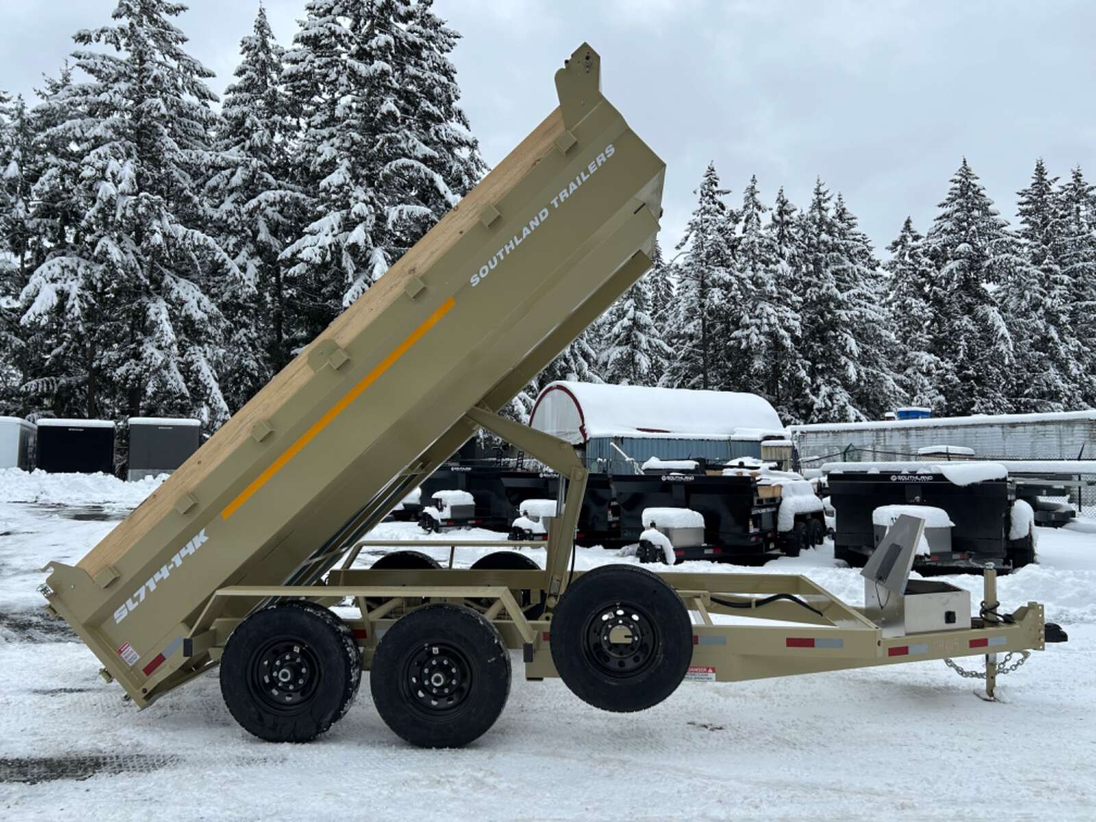 Photo of 2026 Southland 7X14 15,400LB GVW Dump Trailer - Sandstone