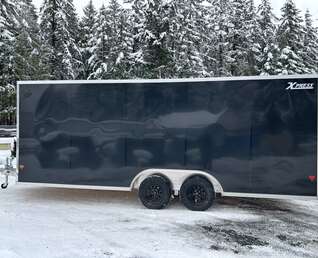 Thumbnail Photo of 2025 ALCOM *ALUMINUM* 8.5X20' V-NOSE CAR HAULER 7000LB GVW 