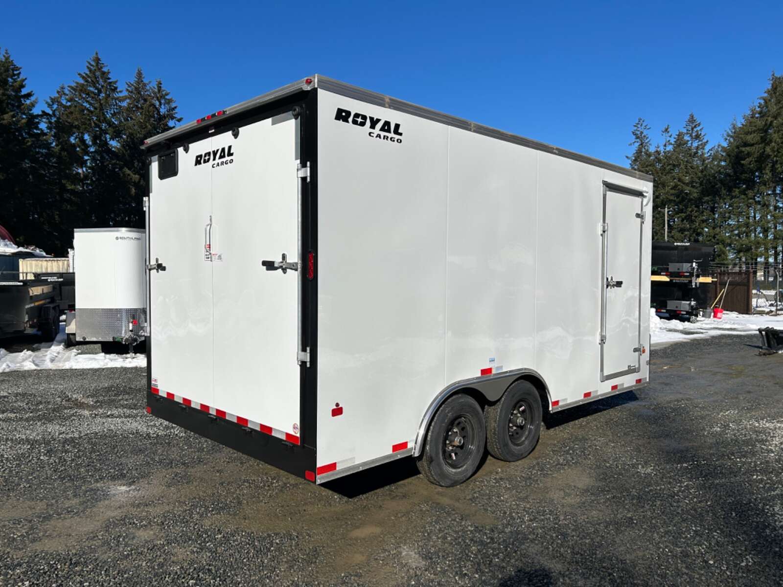 Photo of 2025 Royal Cargo 8.5X16+V 11,400LB GVW - RAMP DOOR - 86" INTERIOR