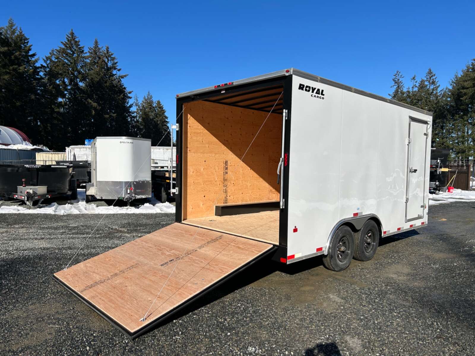 Photo of 2025 Royal Cargo 8.5X16+V 11,400LB GVW - RAMP DOOR - 86" INTERIOR