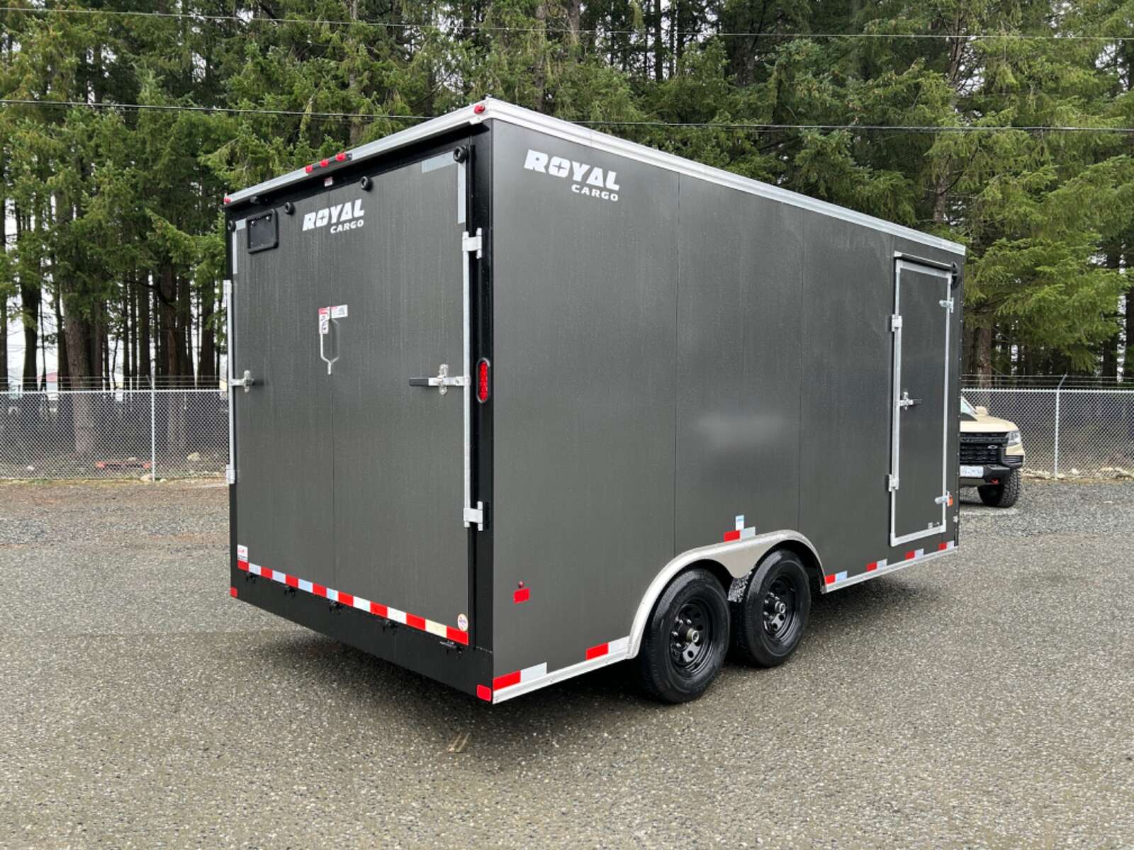 Photo of 2025 Royal Cargo 8.5X16+V 11,400LB GVW - RAMP DOOR - 86" INTERIOR