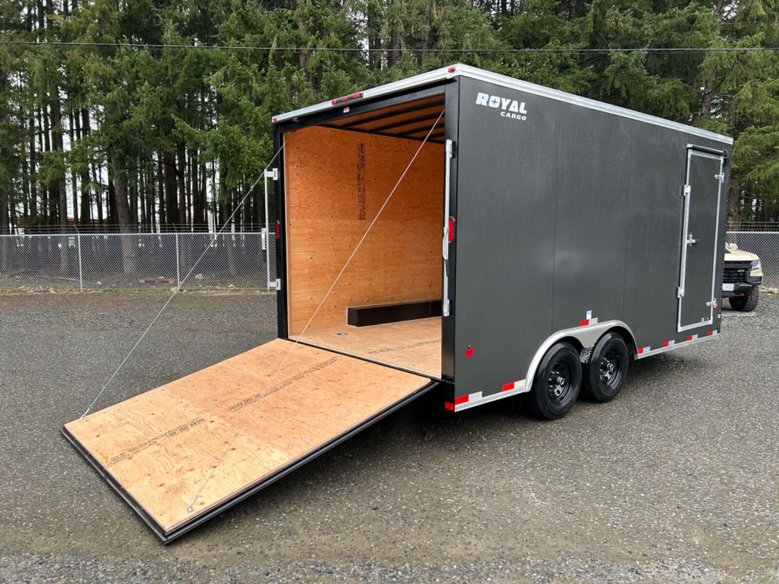 Photo of 2025 Royal Cargo 8.5X16+V 11,400LB GVW - RAMP DOOR - 86" INTERIOR