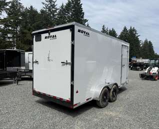 Thumbnail Photo of 2026 Royal Cargo 7X16' + V - HD 11,400LB GVWR - Ramp Door - 86" Interior
