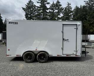 Thumbnail Photo of 2026 Royal Cargo 7X16' + V - HD 11,400LB GVWR - Ramp Door - 86" Interior