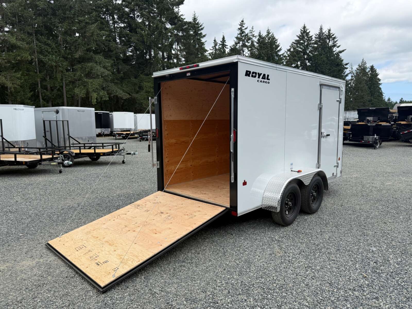 Photo of 2026 Royal Cargo 6X12+V 7,700LB GVW - RAMP DOOR - 78" INTERIOR