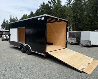 Thumbnail Photo of 2026 Royal Cargo 8.5X20+V 11,400LB GVW CAR CARRIER W/ ESCAPE DOOR