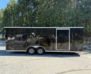 Thumbnail Photo of Used 2024 MTI MDLX 8.5X24' + V-Nose Car Hauler - 9990LB GVWR