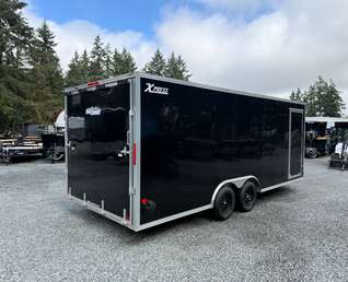 Thumbnail Photo of 2025 ALCOM *ALUMINUM* 8.5X20' V-NOSE CAR HAULER 7000LB GVW 