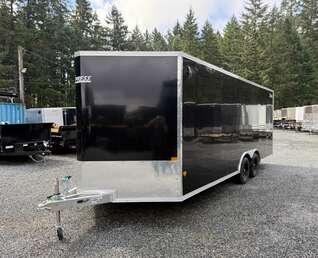 Thumbnail Photo of 2025 ALCOM *ALUMINUM* 8.5X20' V-NOSE CAR HAULER 7000LB GVW 