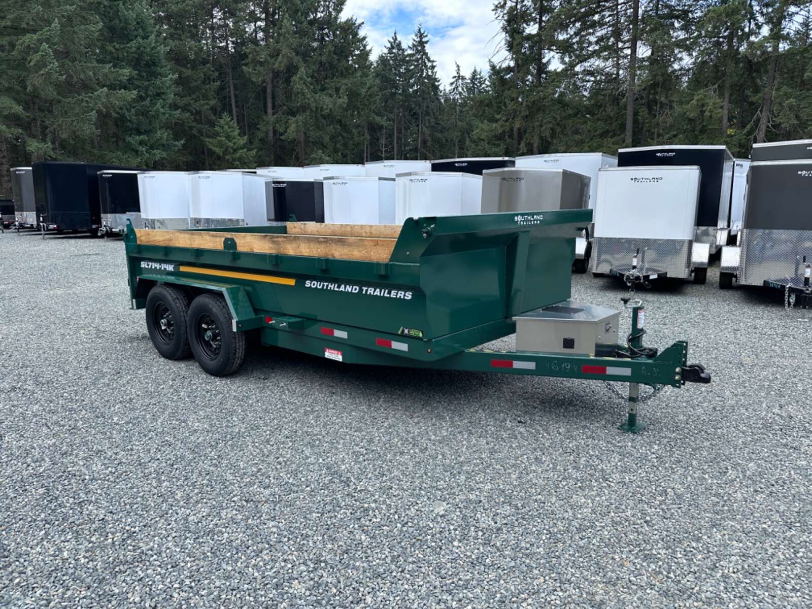 Photo of 2026 Southland 7X14 15,400LB GVW Dump Trailer - Green