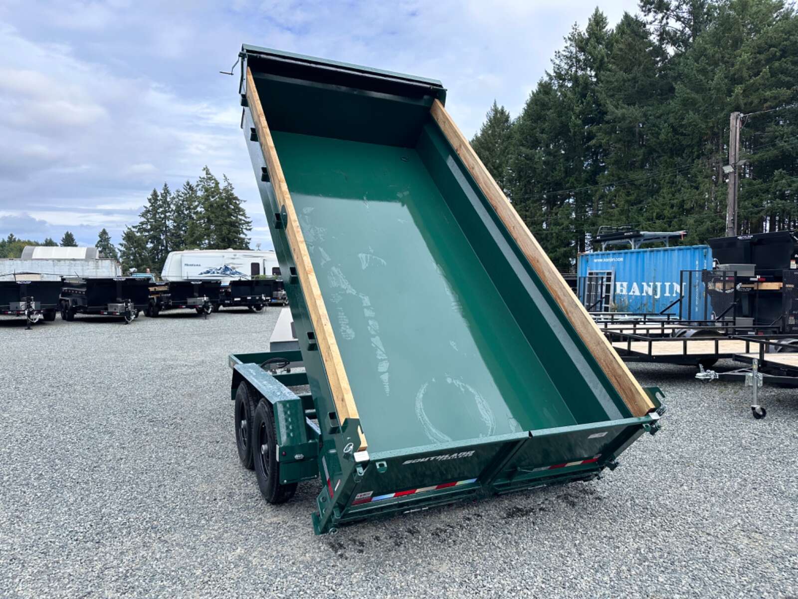 Photo of 2026 Southland 7X14 15,400LB GVW Dump Trailer - Green