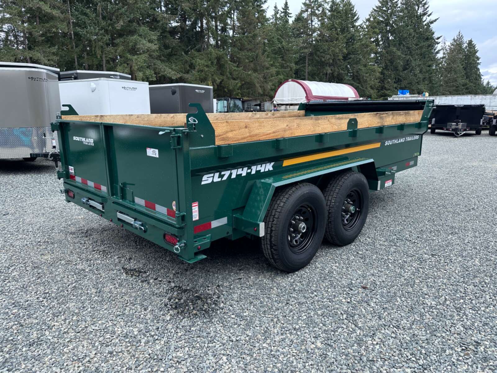 Photo of 2026 Southland 7X14 15,400LB GVW Dump Trailer - Green