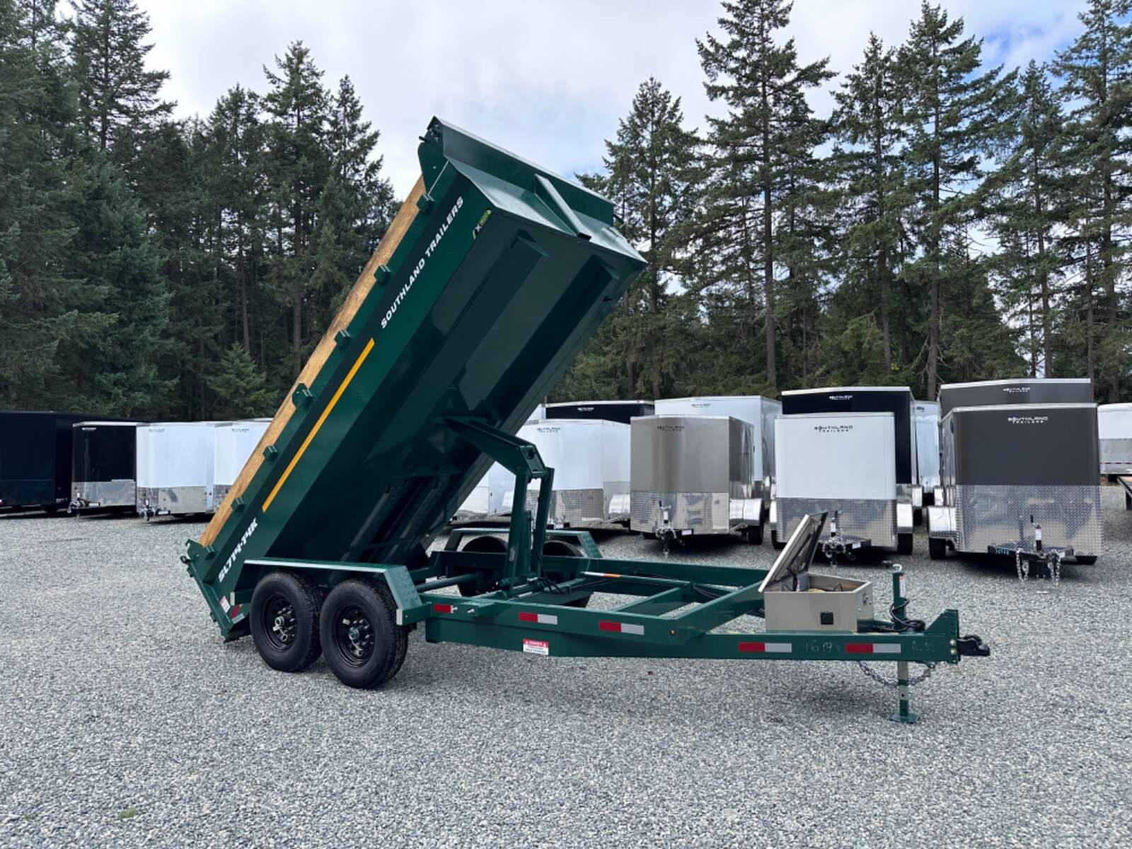 Photo of 2026 Southland 7X14 15,400LB GVW Dump Trailer - Green