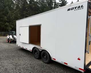 Thumbnail Photo of 2026 Royal Cargo 8.5X20+V 11,400LB GVW CAR CARRIER W/ ESCAPE DOOR