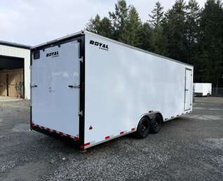 Thumbnail Photo of 2026 Royal 8.5x24 +V-Nose Cargo Trailer 11,400lb GVW - 86" Interior - Ramp Door 