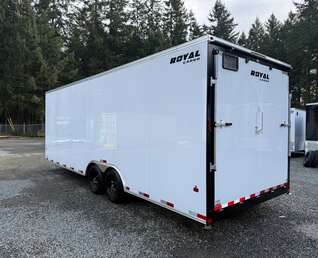 Thumbnail Photo of 2026 Royal 8.5x24 +V-Nose Cargo Trailer 11,400lb GVW - 86" Interior - Ramp Door 