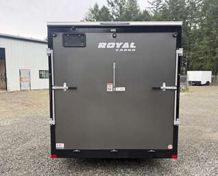 Thumbnail Photo of 2026 Royal 7x14 Flat Front Cargo Trailer - 7,700lb GVW - 78" Interior - Ramp Door 