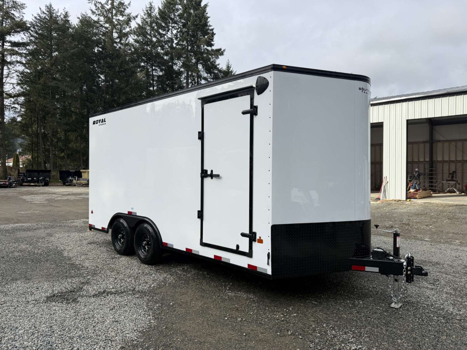 Photo of 2026 Royal 8.5x16 Cargo Trailer 11,400lb GVW - 86" Interior - Black Out Package - Ramp Door
