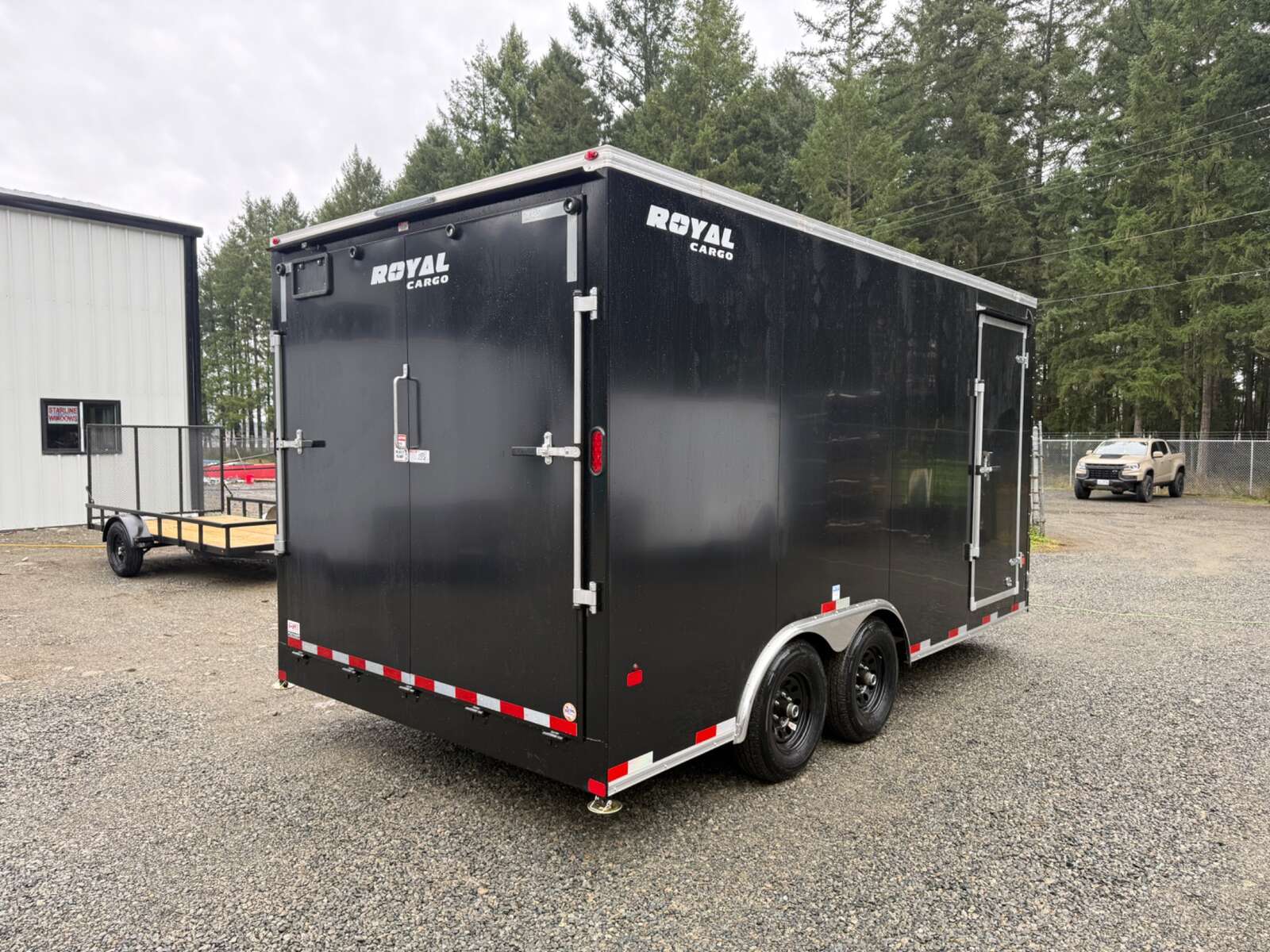 Photo of 2026 Royal 8.5x16 +V-Nose 11,400lb GVW Cargo Trailer - Ramp Door 