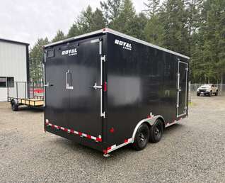 Thumbnail Photo of 2026 Royal 8.5x16 +V-Nose 11,400lb GVW Cargo Trailer - Ramp Door 