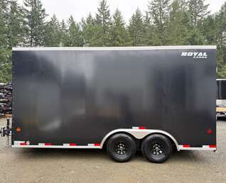 Thumbnail Photo of 2026 Royal 8.5x16 +V-Nose 11,400lb GVW Cargo Trailer - Ramp Door 