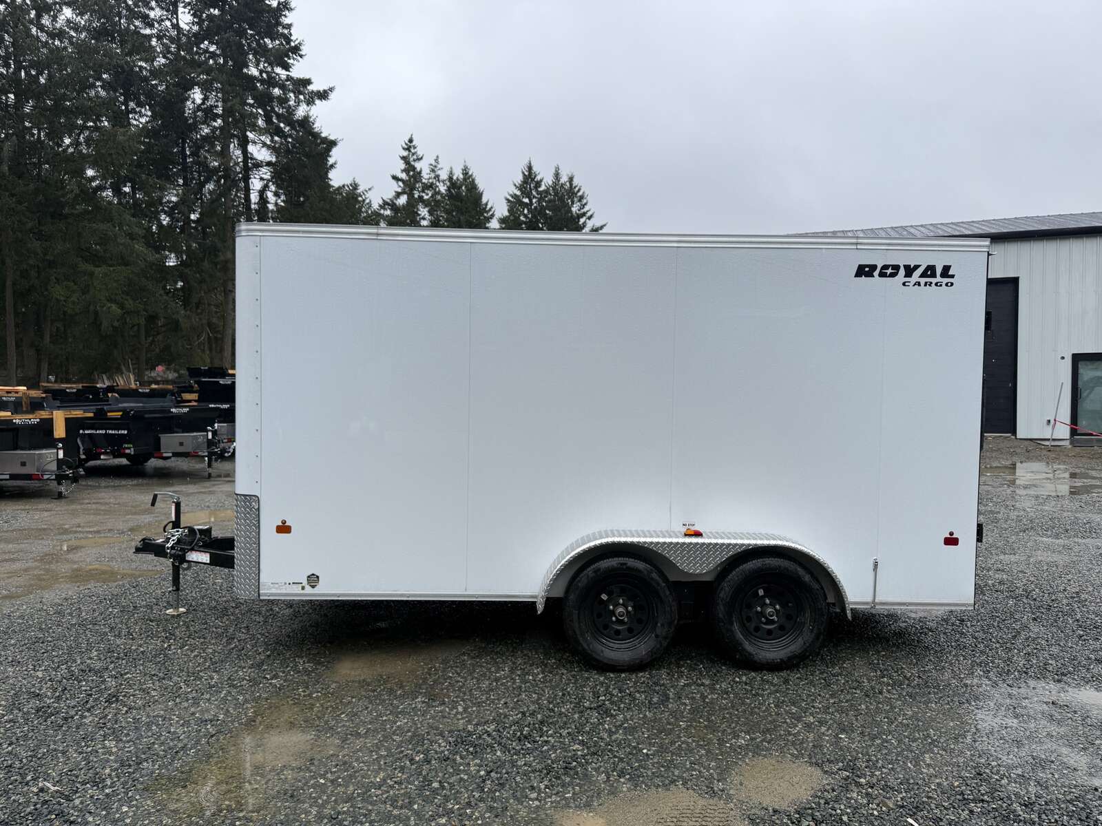 Photo of 2026 ROYAL 7X14 FLAT FRONT - 7,700LB GVW CARGO TRAILER - BARN DOORS 