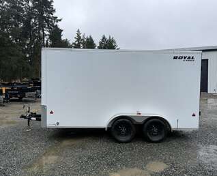 Thumbnail Photo of 2026 ROYAL 7X14 FLAT FRONT - 7,700LB GVW CARGO TRAILER - BARN DOORS 