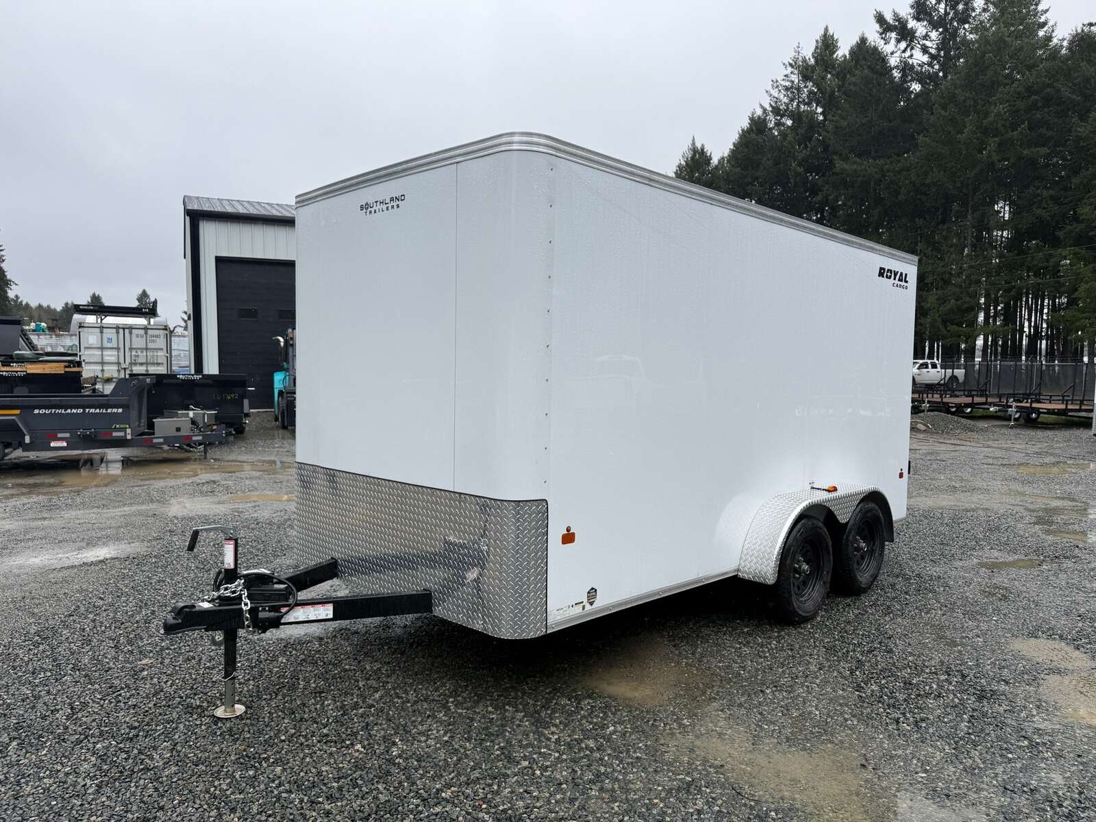 Photo of 2026 ROYAL 7X14 FLAT FRONT - 7,700LB GVW CARGO TRAILER - BARN DOORS 