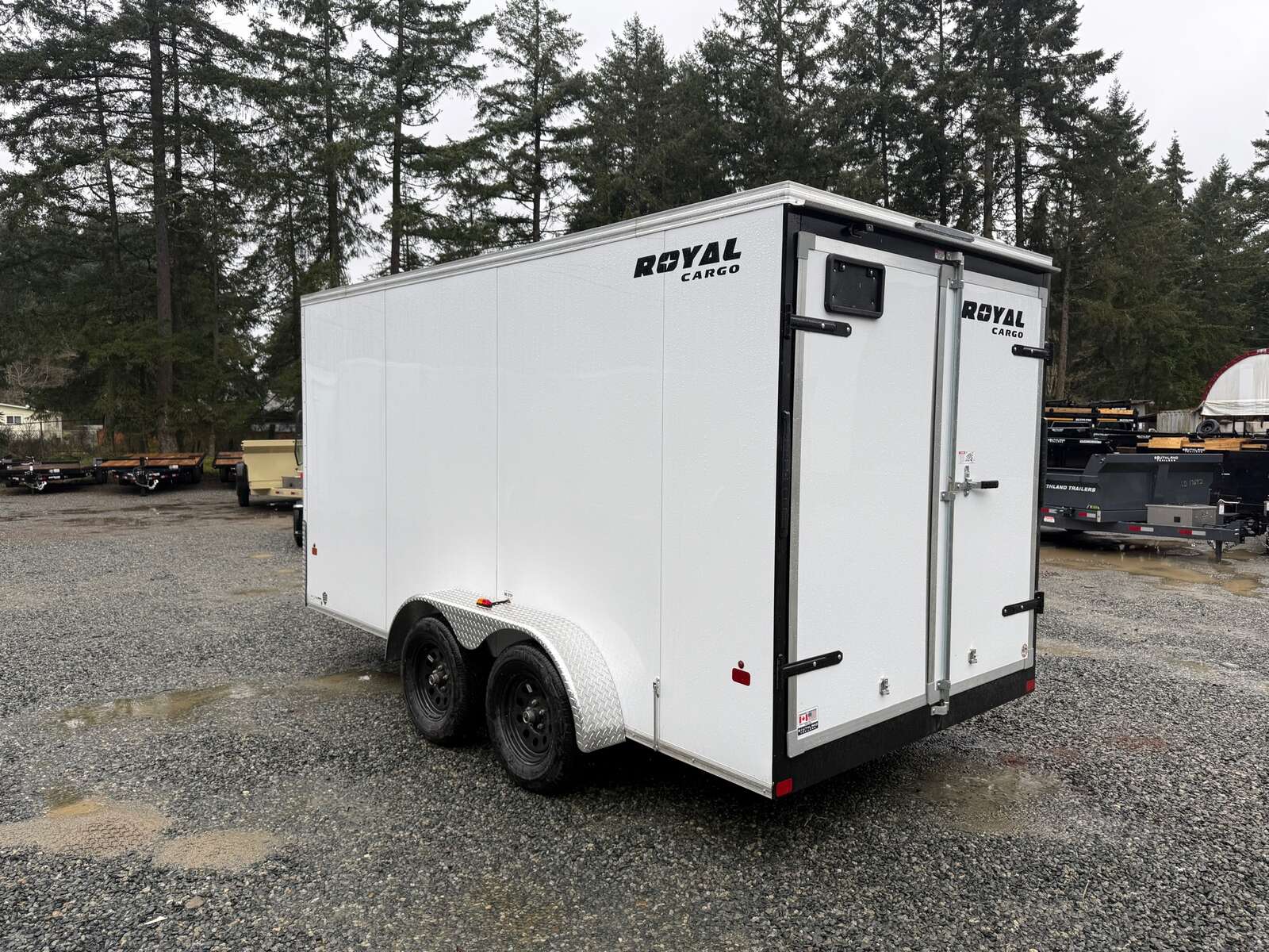 Photo of 2026 ROYAL 7X14 FLAT FRONT - 7,700LB GVW CARGO TRAILER - BARN DOORS 