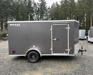 Thumbnail Photo of 2026 ROYAL 6X12 + V-NOSE 2,990LB GVW CARGO TRAILER - RAMP DOOR 