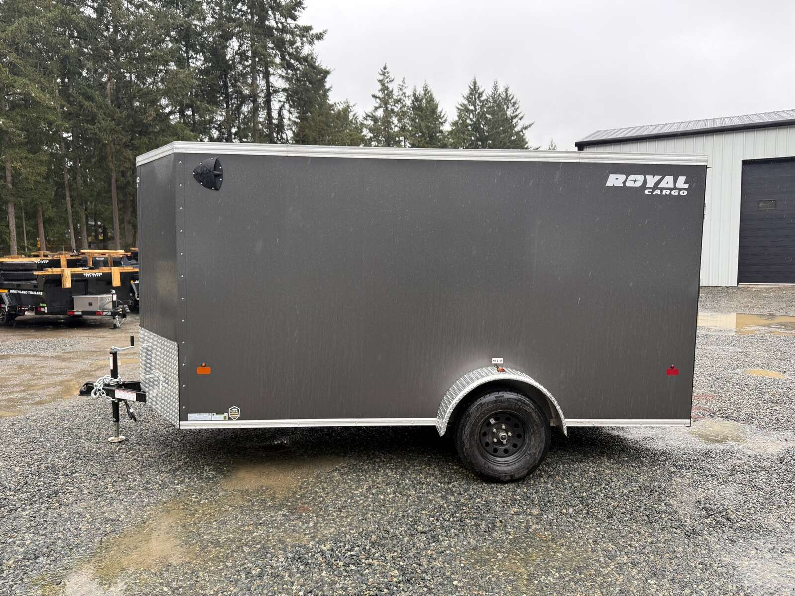 Photo of 2026 ROYAL 6X12 + V-NOSE 2,990LB GVW CARGO TRAILER - RAMP DOOR 