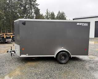 Thumbnail Photo of 2026 ROYAL 6X12 + V-NOSE 2,990LB GVW CARGO TRAILER - RAMP DOOR 