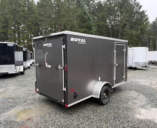 Thumbnail Photo of 2026 ROYAL 6X12 + V-NOSE 2,990LB GVW CARGO TRAILER - RAMP DOOR 