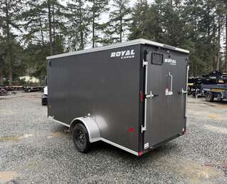 Thumbnail Photo of 2026 ROYAL 6X12 + V-NOSE 2,990LB GVW CARGO TRAILER - RAMP DOOR 