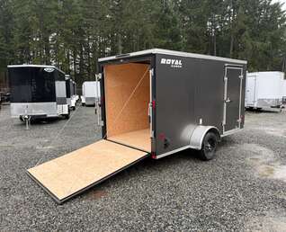 Thumbnail Photo of 2026 ROYAL 6X12 + V-NOSE 2,990LB GVW CARGO TRAILER - RAMP DOOR 