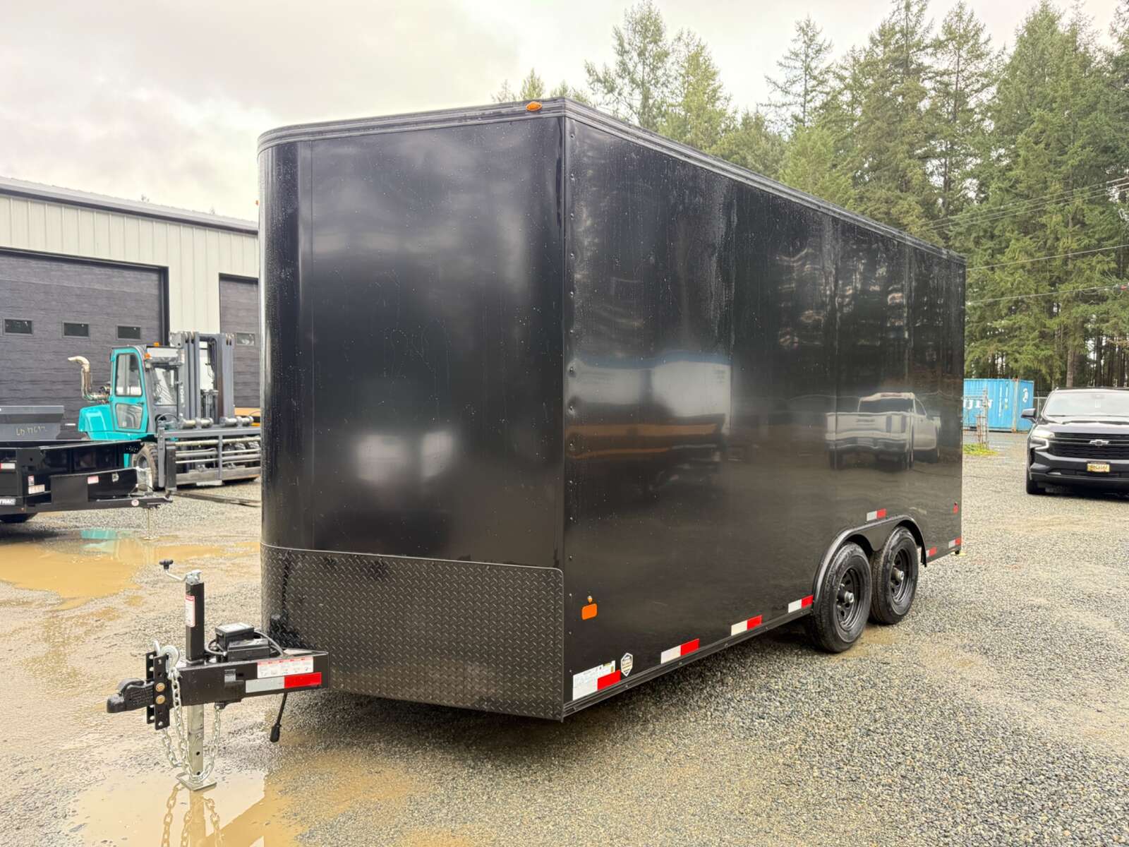 Photo of 2026 Royal 8.5x16 Cargo Trailer 11,400lb GVW - 86" Interior - Black Out Package - Ramp Door