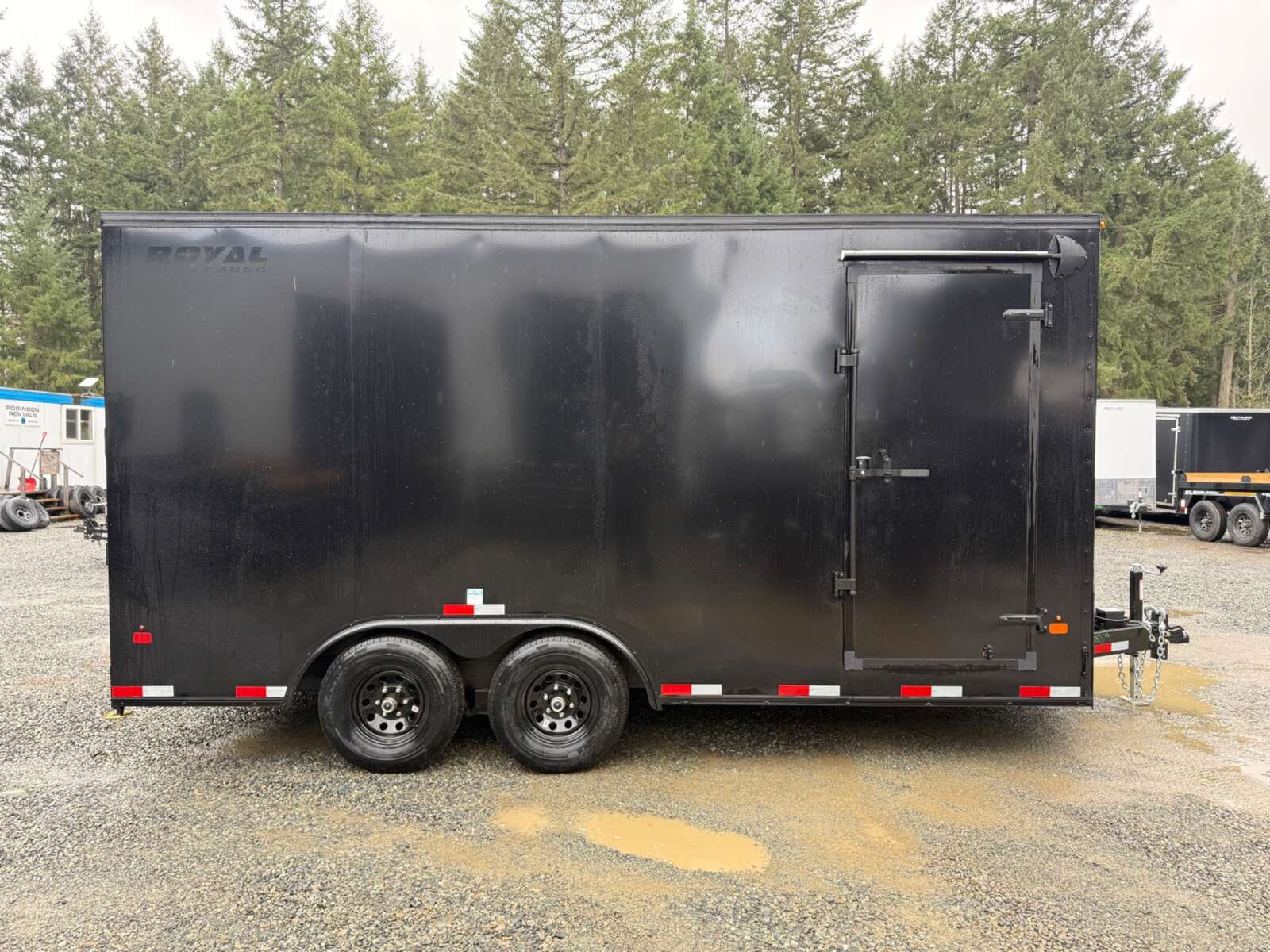 Photo of 2026 Royal 8.5x16 Cargo Trailer 11,400lb GVW - 86" Interior - Black Out Package - Ramp Door