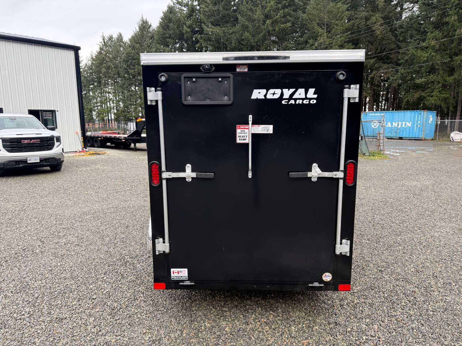 Photo of 2026 5X10 +V-NOSE 2,990LB GVW CARGO TRAILER - SIDE DOOR - REAR RAMP DOOR 