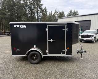 Thumbnail Photo of 2026 5X10 +V-NOSE 2,990LB GVW CARGO TRAILER - SIDE DOOR - REAR RAMP DOOR 