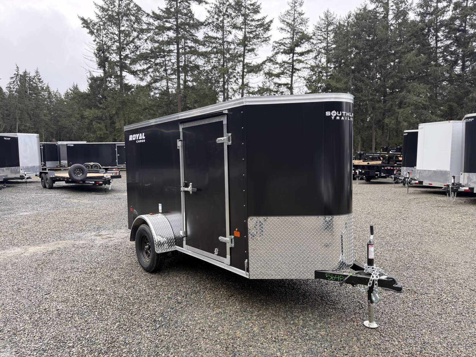 Photo of 2026 5X10 +V-NOSE 2,990LB GVW CARGO TRAILER - SIDE DOOR - REAR RAMP DOOR 