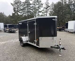 Thumbnail Photo of 2026 5X10 +V-NOSE 2,990LB GVW CARGO TRAILER - SIDE DOOR - REAR RAMP DOOR 