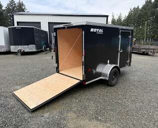 Thumbnail Photo of 2026 5X10 +V-NOSE 2,990LB GVW CARGO TRAILER - SIDE DOOR - REAR RAMP DOOR 