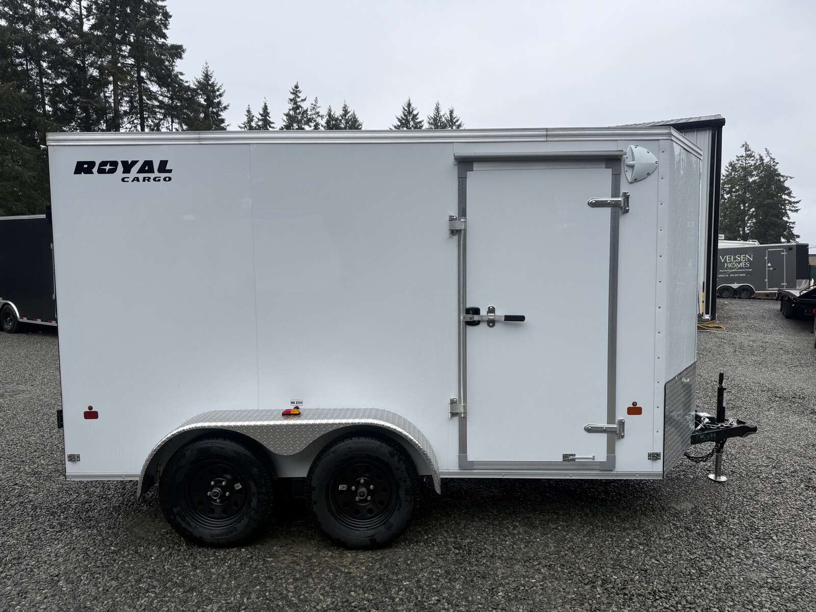 Photo of Used 2025 6X12 +V-Nose 7,700LB GVW Cargo Trailer - Barn Doors 