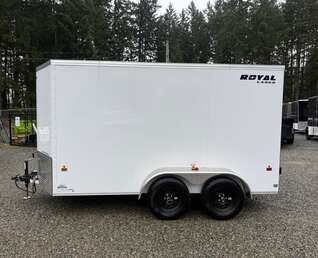 Thumbnail Photo of Used 2025 6X12 +V-Nose 7,700LB GVW Cargo Trailer - Barn Doors 
