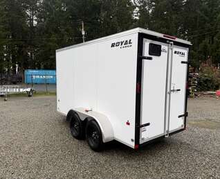 Thumbnail Photo of Used 2025 6X12 +V-Nose 7,700LB GVW Cargo Trailer - Barn Doors 