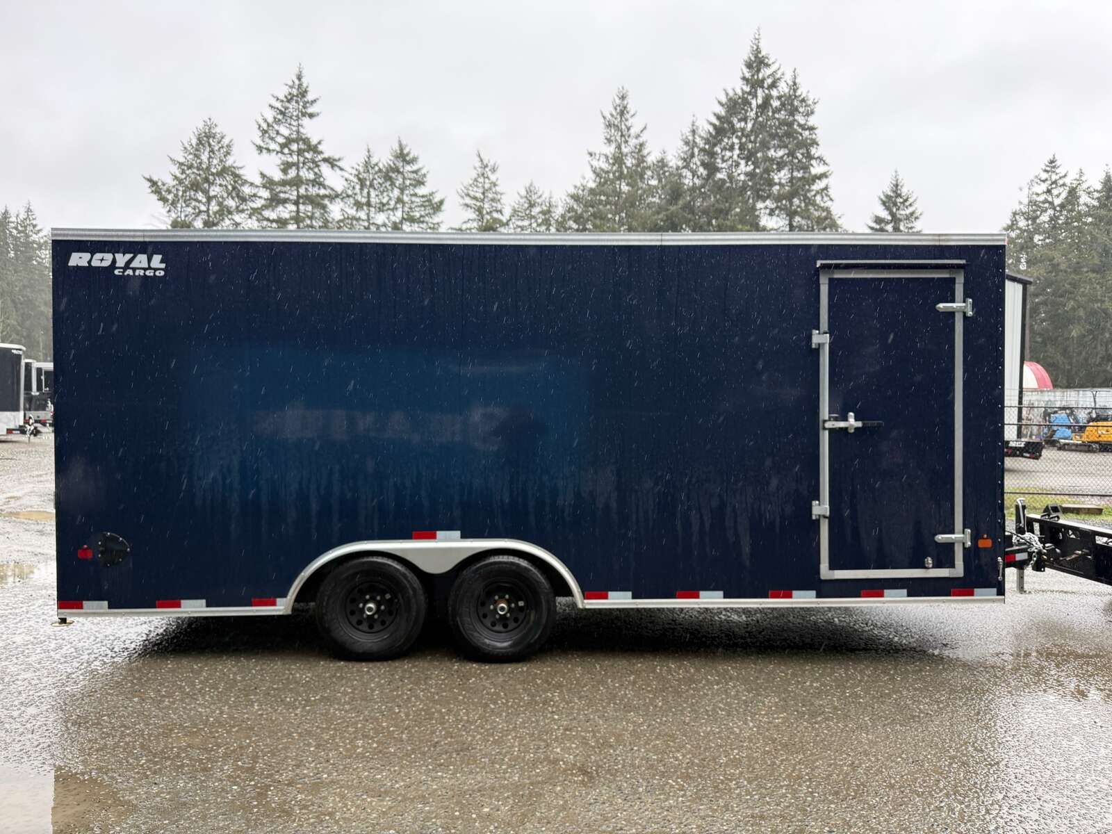Photo of 2026 Royal 8.5x20 + V-Nose 11,400lb GVW Cargo Trailer - Escape Door - Rear Ramp Door 